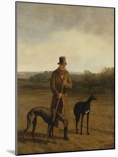 Portrait of Lord Rivers with Two Greyhounds, C.1825-Jacques-Laurent Agasse-Mounted Giclee Print