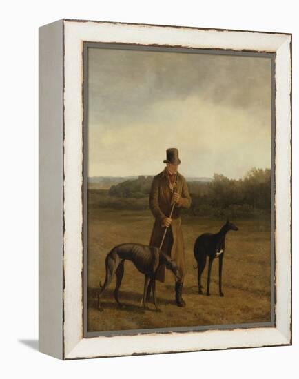 Portrait of Lord Rivers with Two Greyhounds, C.1825-Jacques-Laurent Agasse-Framed Premier Image Canvas