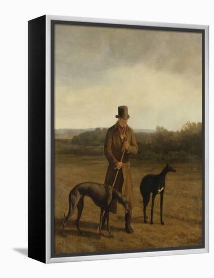 Portrait of Lord Rivers with Two Greyhounds, C.1825-Jacques-Laurent Agasse-Framed Premier Image Canvas