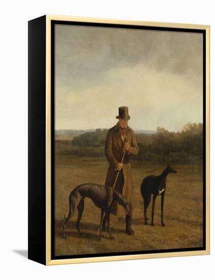 Portrait of Lord Rivers with Two Greyhounds, C.1825-Jacques-Laurent Agasse-Framed Premier Image Canvas