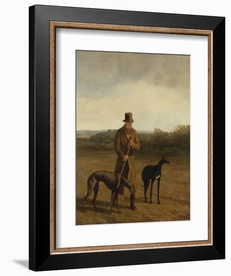 Portrait of Lord Rivers with Two Greyhounds, C.1825-Jacques-Laurent Agasse-Framed Giclee Print