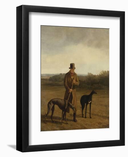 Portrait of Lord Rivers with Two Greyhounds, C.1825-Jacques-Laurent Agasse-Framed Giclee Print