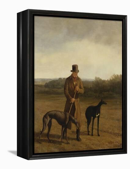 Portrait of Lord Rivers with Two Greyhounds, c.1825-Jacques Laurent Agasse-Framed Premier Image Canvas