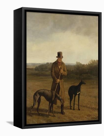 Portrait of Lord Rivers with Two Greyhounds, c.1825-Jacques Laurent Agasse-Framed Premier Image Canvas