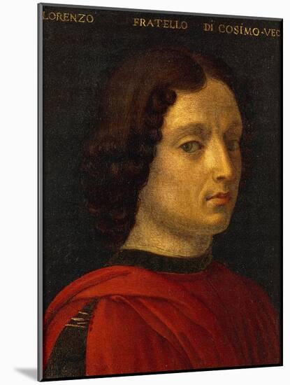 Portrait of Lorenzo De Medici the Elder, Circa 1565-1569-Agnolo Gaddi-Mounted Giclee Print