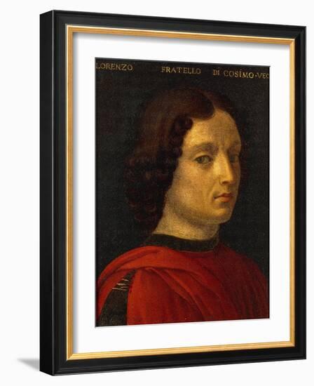 Portrait of Lorenzo De Medici the Elder, Circa 1565-1569-Agnolo Gaddi-Framed Giclee Print