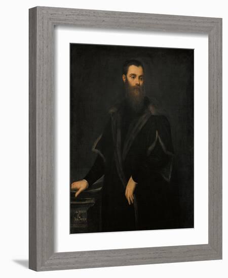 Portrait of Lorenzo Soranzo (1519-157), 1553-Jacopo Tintoretto-Framed Giclee Print