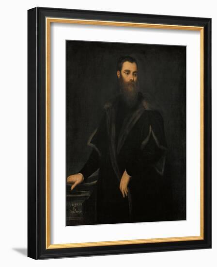 Portrait of Lorenzo Soranzo (1519-157), 1553-Jacopo Tintoretto-Framed Giclee Print