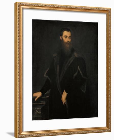 Portrait of Lorenzo Soranzo (1519-157), 1553-Jacopo Tintoretto-Framed Giclee Print