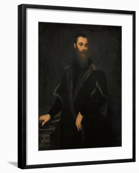 Portrait of Lorenzo Soranzo (1519-157), 1553-Jacopo Tintoretto-Framed Giclee Print