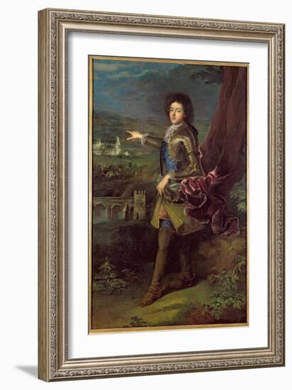 Portrait of Louis Auguste de Bourbon-Francois de Troy-Framed Giclee Print