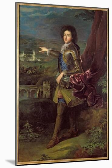 Portrait of Louis Auguste de Bourbon-Francois de Troy-Mounted Giclee Print