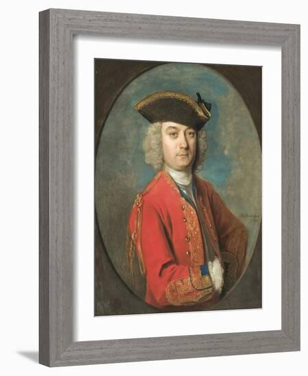 Portrait of Louis De Jean-Philippe Mercier-Framed Giclee Print