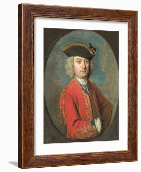 Portrait of Louis De Jean-Philippe Mercier-Framed Giclee Print