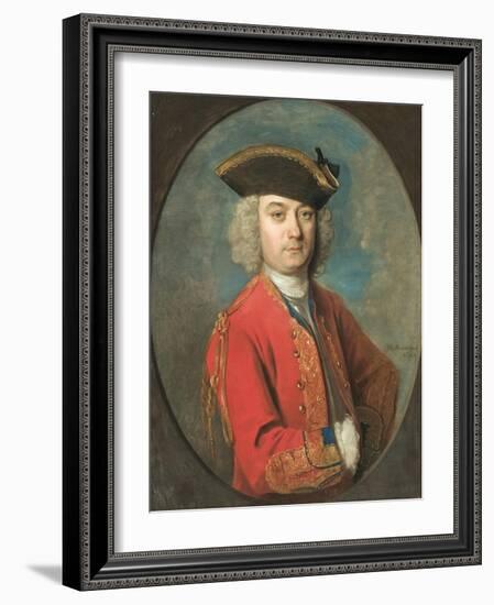 Portrait of Louis De Jean-Philippe Mercier-Framed Giclee Print