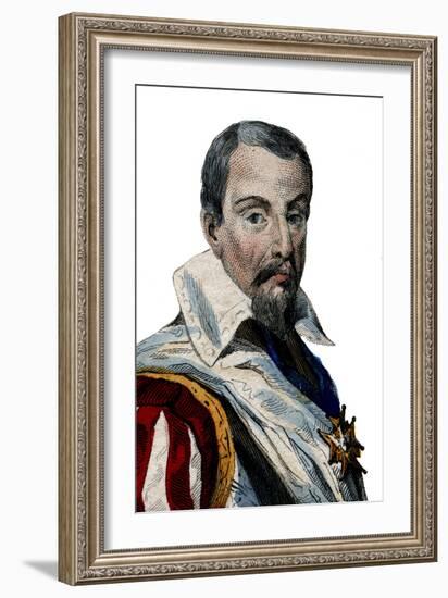 Portrait of Louis Des Balbes de Berton de Crillon, French soldier called the man without fear-French School-Framed Giclee Print