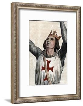 Portrait of Louis IX of France (Saint Louis) (1214-1270), King of France-French School-Framed Giclee Print