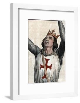 Portrait of Louis IX of France (Saint Louis) (1214-1270), King of France-French School-Framed Giclee Print