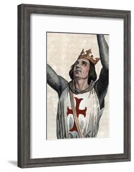 Portrait of Louis IX of France (Saint Louis) (1214-1270), King of France-French School-Framed Giclee Print