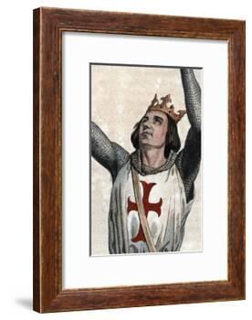 Portrait of Louis IX of France (Saint Louis) (1214-1270), King of France-French School-Framed Giclee Print