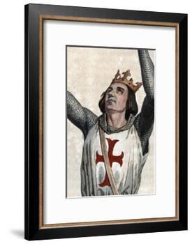 Portrait of Louis IX of France (Saint Louis) (1214-1270), King of France-French School-Framed Giclee Print
