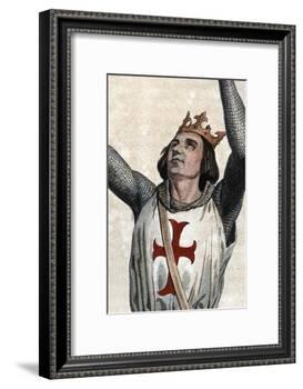 Portrait of Louis IX of France (Saint Louis) (1214-1270), King of France-French School-Framed Giclee Print