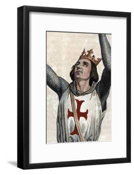 Portrait of Louis IX of France (Saint Louis) (1214-1270), King of France-French School-Framed Giclee Print