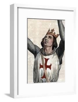 Portrait of Louis IX of France (Saint Louis) (1214-1270), King of France-French School-Framed Giclee Print