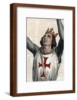 Portrait of Louis IX of France (Saint Louis) (1214-1270), King of France-French School-Framed Giclee Print
