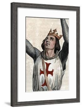 Portrait of Louis IX of France (Saint Louis) (1214-1270), King of France-French School-Framed Giclee Print