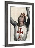 Portrait of Louis IX of France (Saint Louis) (1214-1270), King of France-French School-Framed Giclee Print