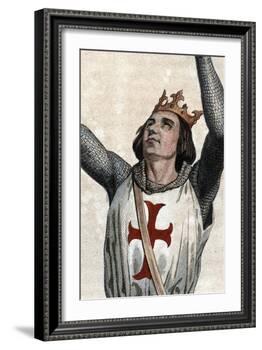 Portrait of Louis IX of France (Saint Louis) (1214-1270), King of France-French School-Framed Giclee Print