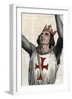 Portrait of Louis IX of France (Saint Louis) (1214-1270), King of France-French School-Framed Giclee Print