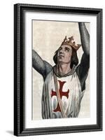 Portrait of Louis IX of France (Saint Louis) (1214-1270), King of France-French School-Framed Giclee Print