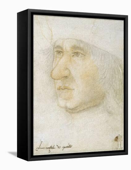 Portrait of Louis Malet De Graville (1438-1516), Admiral of France Par Bourdichon, Jean (1457-1521)-Jean Bourdichon-Framed Premier Image Canvas