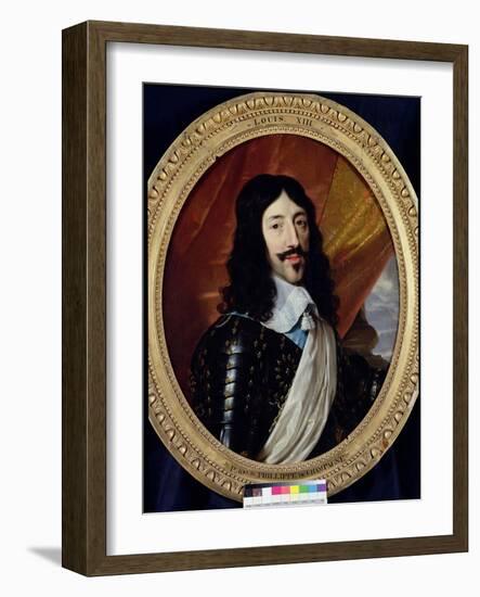 Portrait of Louis XIII (1601-43) after 1610-Philippe De Champaigne-Framed Giclee Print