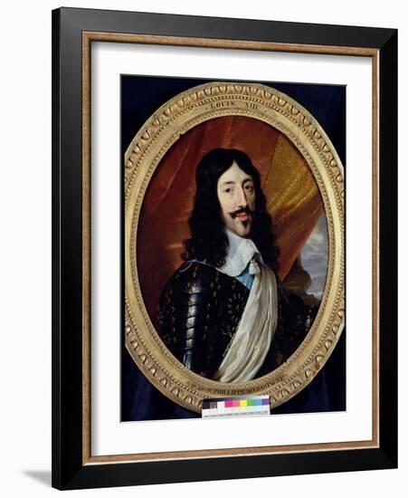 Portrait of Louis XIII (1601-43) after 1610-Philippe De Champaigne-Framed Giclee Print