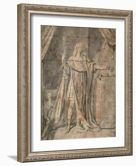 Portrait of Louis Xiii, C.1644-Philippe De Champaigne-Framed Giclee Print