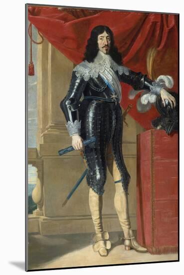 Portrait of Louis XIII of France (1601-1643) Par Champaigne, Philippe, De (1602-1674), First Half O-Philippe De Champaigne-Mounted Giclee Print