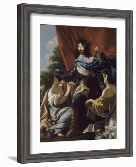 Portrait of Louis XIII of France (1601-164)-Simon Vouet-Framed Giclee Print