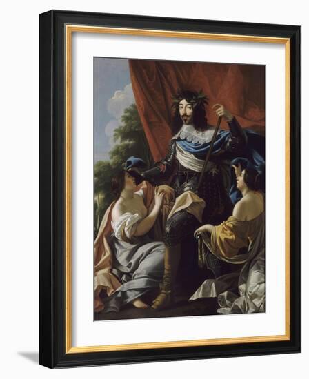 Portrait of Louis XIII of France (1601-164)-Simon Vouet-Framed Giclee Print