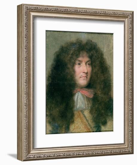 Portrait of Louis Xiv (1638-1715) King of France-Charles Le Brun-Framed Giclee Print