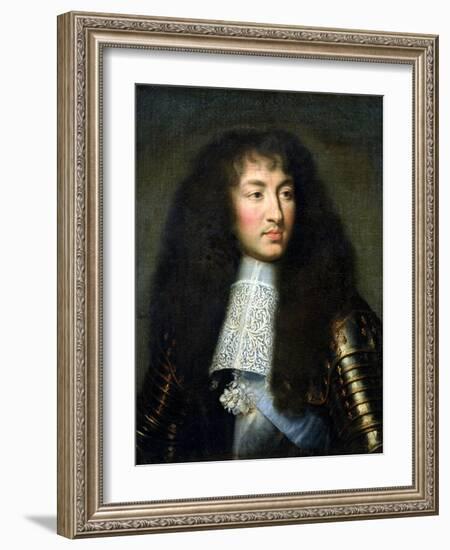 Portrait of Louis XIV (1638-1715)-Charles Le Brun-Framed Giclee Print