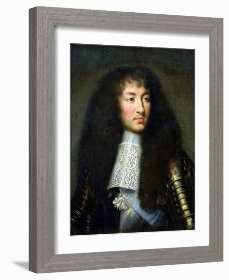 Portrait of Louis XIV (1638-1715)-Charles Le Brun-Framed Giclee Print