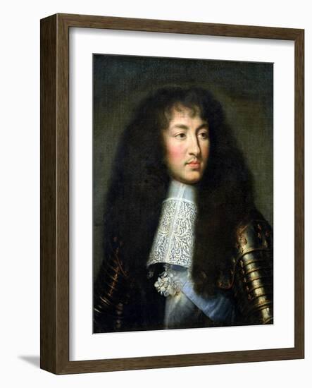 Portrait of Louis XIV (1638-1715)-Charles Le Brun-Framed Giclee Print