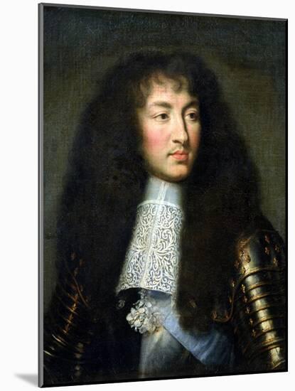 Portrait of Louis XIV (1638-1715)-Charles Le Brun-Mounted Giclee Print
