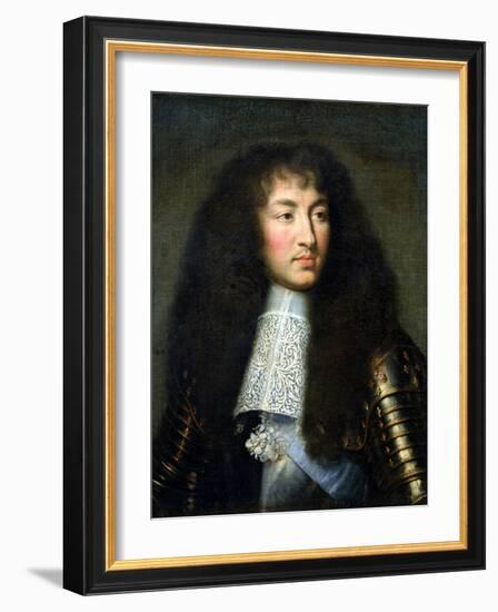 Portrait of Louis XIV (1638-1715)-Charles Le Brun-Framed Giclee Print