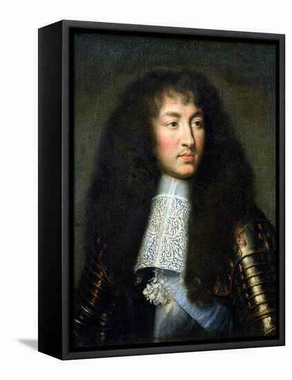 Portrait of Louis XIV (1638-1715)-Charles Le Brun-Framed Premier Image Canvas