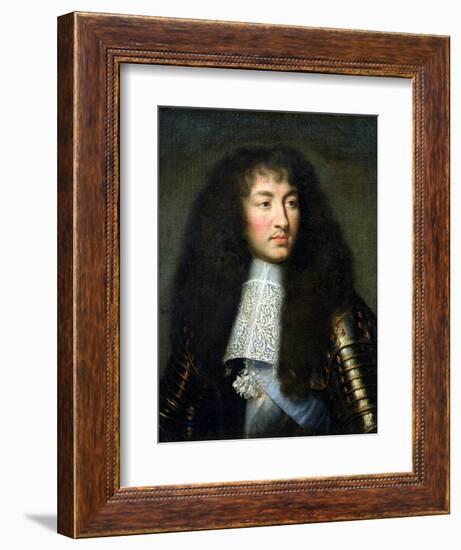 Portrait of Louis XIV (1638-1715)-Charles Le Brun-Framed Giclee Print