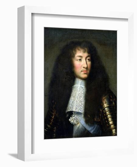 Portrait of Louis XIV (1638-1715)-Charles Le Brun-Framed Giclee Print